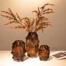 GobekUsa Green Sea Cucumber Glass Vase Terrarium for Home Decoration