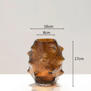 GobekUsa Green Sea Cucumber Glass Vase Terrarium for Home Decoration