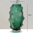 GobekUsa Green Sea Cucumber Glass Vase Terrarium for Home Decoration