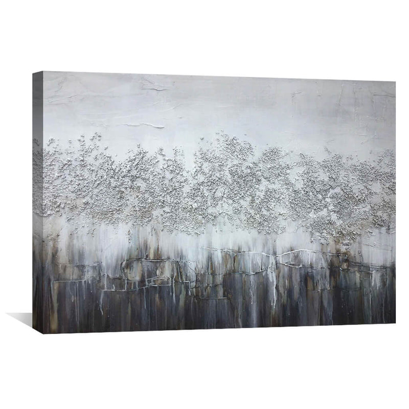 Textured Grey Oil Painting