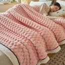 GobekUsa Cozy Taffeta Velvet Blanket - Soft Plush Fluffy Warm Comforter for Bedroom