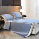 GobekUsa 1800D Cooling Fibres Bed Mat & Pillowcases Set for Summer Nights