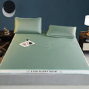 GobekUsa 1800D Cooling Fibres Bed Mat & Pillowcases Set for Summer Nights