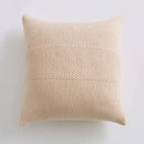 Textured light gray knit cushion cover living room pillow by Decorbites
