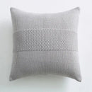 Textured light gray knit cushion cover living room pillow by Decorbites