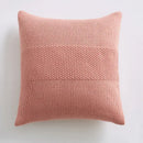 Textured light gray knit cushion cover living room pillow by Decorbites