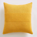 Textured light gray knit cushion cover living room pillow by Decorbites