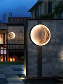 GobekUsa Crescent Wall Lamp for Indoor Outdoor Terrace Garden Landscape Lighting