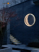 GobekUsa Crescent Wall Lamp for Indoor Outdoor Terrace Garden Landscape Lighting