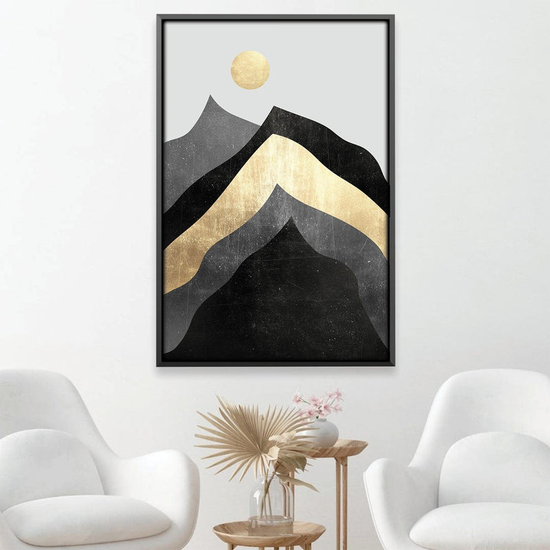 Textured Mountain Collage Canvas