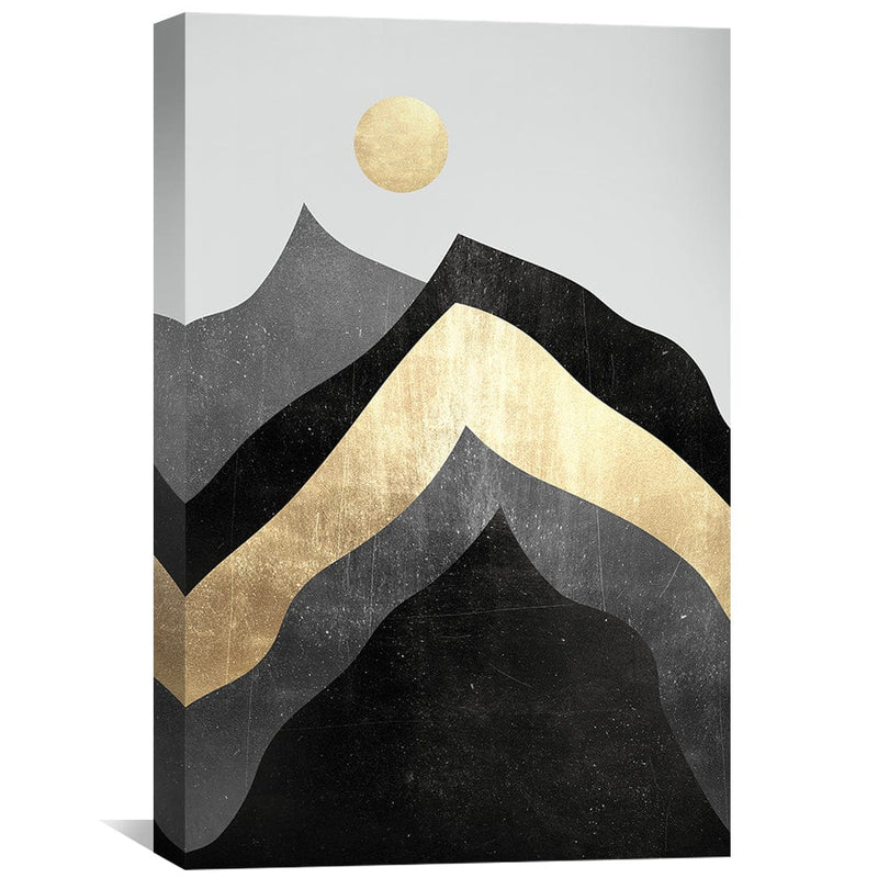 Textured Mountain Collage Canvas