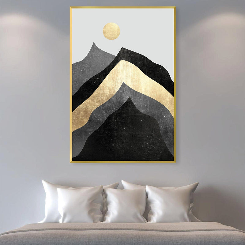 Textured Mountain Collage Canvas