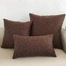 Textured orange cushion cover living room woven throw pillow case by Decorbites