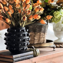 Handcrafted Textured Outdoor Matte Black Planters, Set of 3 by Decor Steals