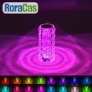 Textured purple crystal led night light bedroom ambient lamp by Decorbites