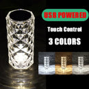 Textured purple crystal led night light bedroom ambient lamp by Decorbites