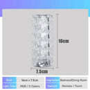Textured purple crystal led night light bedroom ambient lamp by Decorbites
