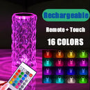 Textured purple crystal led night light bedroom ambient lamp by Decorbites