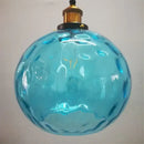 GobekUsa Blue Glass Ball LED Pendant Lights for Modern Living Room and Kitchen Decor