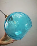 GobekUsa Blue Glass Ball LED Pendant Lights for Modern Living Room and Kitchen Decor