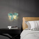 GobekUsa Blue Glass Luxury Wall Sconce LED Light Fixture for Living Room Bedroom Aisle