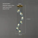 GobekUsa Blue Glass Luxury Wall Sconce LED Light Fixture for Living Room Bedroom Aisle