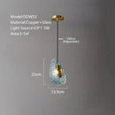 GobekUsa Blue Glass Luxury Wall Sconce LED Light Fixture for Living Room Bedroom Aisle