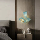 GobekUsa Blue Glass Luxury Wall Sconce LED Light Fixture for Living Room Bedroom Aisle