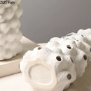GobekUsa Ceramic Vase Set with Artificial Flowers for Stylish Home Decor
