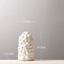 GobekUsa Ceramic Vase Set with Artificial Flowers for Stylish Home Decor
