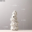 GobekUsa Ceramic Vase Set with Artificial Flowers for Stylish Home Decor