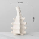 GobekUsa Ceramic Vase with Irregular Geometry and Skeletal Lines for Home Decor