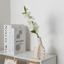 GobekUsa Ceramic Vase with Irregular Geometry and Skeletal Lines for Home Decor