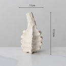 GobekUsa Ceramic Vase with Irregular Geometry and Skeletal Lines for Home Decor