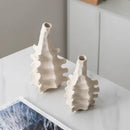 GobekUsa Ceramic Vase with Irregular Geometry and Skeletal Lines for Home Decor