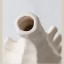 GobekUsa Ceramic Vase with Irregular Geometry and Skeletal Lines for Home Decor