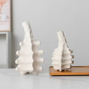 GobekUsa Ceramic Vase with Irregular Geometry and Skeletal Lines for Home Decor
