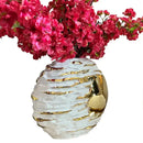 GobekUsa Golden Ceramic Vase for Wedding and Home Decor