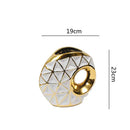 GobekUsa Golden Ceramic Vase for Wedding and Home Decor