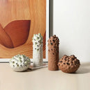 GobekUsa Coral Ball Ceramic Ornaments: Coarse Pottery Artworks for Stylish Home Décor