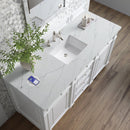 James Martin Bristol 60" Single Bathroom Vanity, Bright White