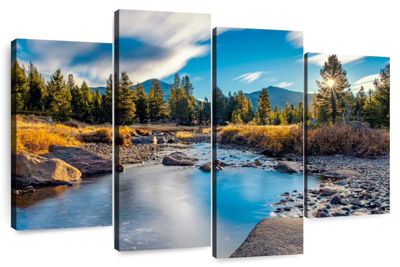 Yosemite River Stream Wall Art