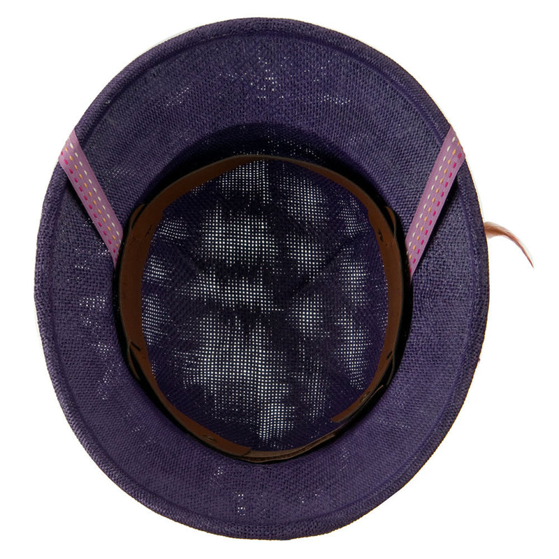 UPF 50+ Pith Helmet Twisted Toyo with Flower Ribbon