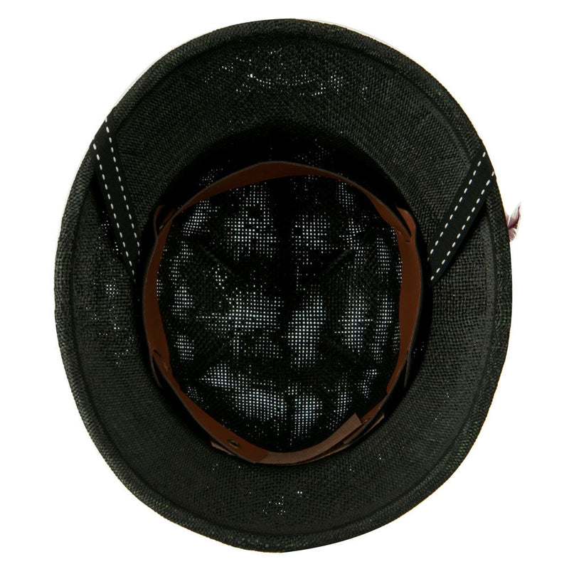 UPF 50+ Pith Helmet Twisted Toyo with Flower Ribbon