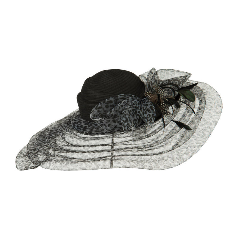 Taffeta Braid Horse Hair Organza Hat
