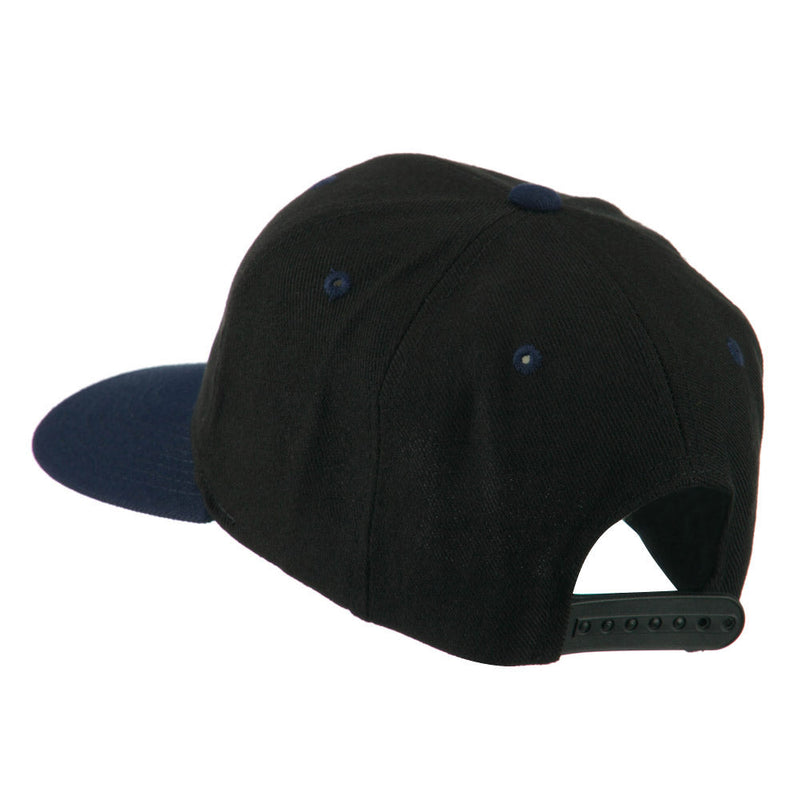 Two Tone Flat Bill Adjustable Ball Cap