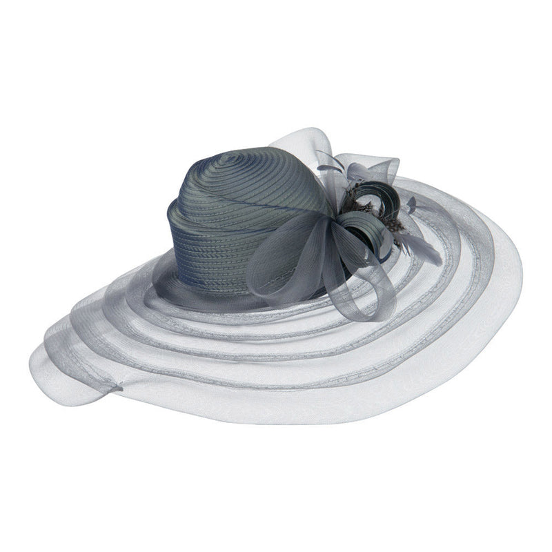 Taffeta Braid Horse Hair Organza Hat