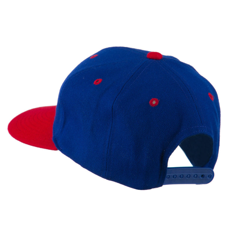 Two Tone Flat Bill Adjustable Ball Cap
