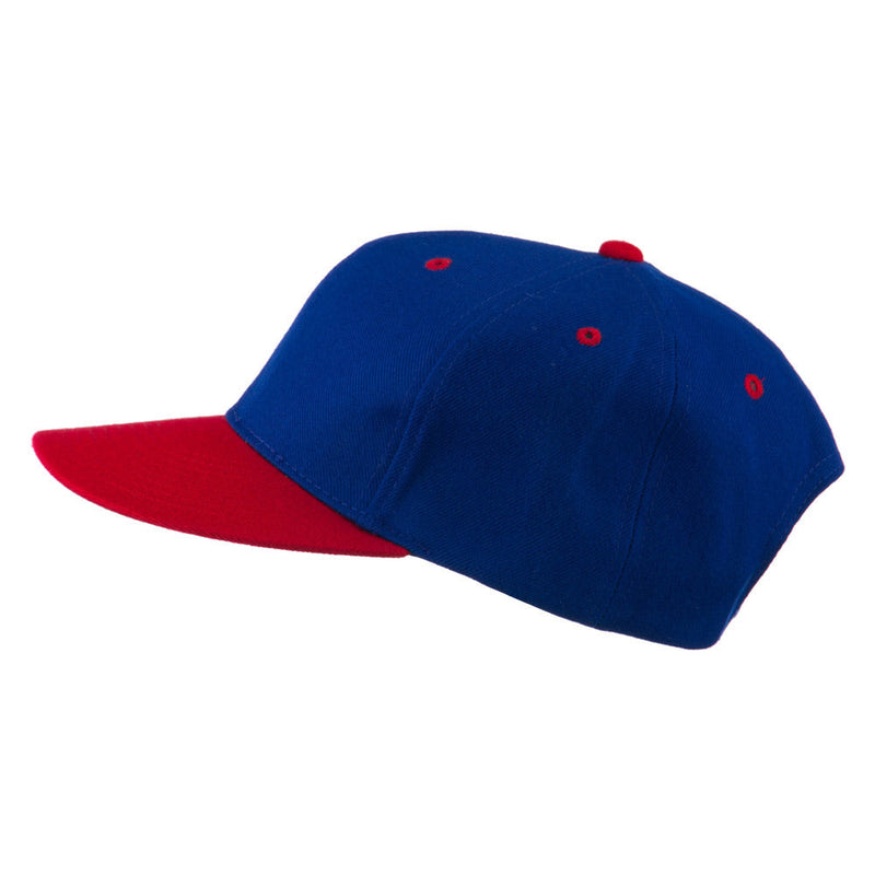 Two Tone Flat Bill Adjustable Ball Cap