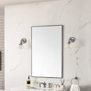 James Martin Rohe 26" Mirror, Satin Nickel